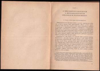 Otakar Zich: K metodologii experimentálních věd