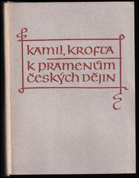 K pramenům českých dějin