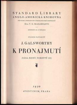 John Galsworthy: K pronajmutí