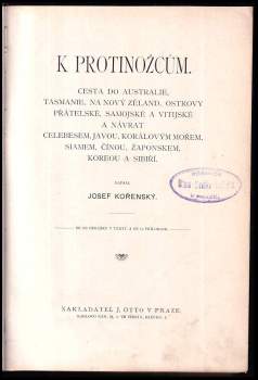 Josef Kořenský: K protinožcům