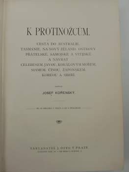 Josef Kořenský: K protinožcům