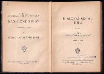 Eliška Krásnohorská: K slovanskému jihu