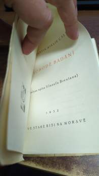 Josef Konstantin Miklík: K svobodě badání