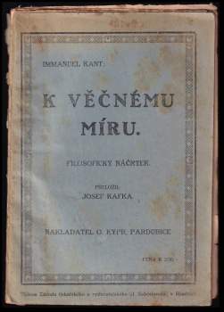 Immanuel Kant: K věčnému míru
