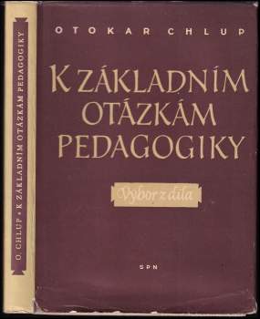 K základním otázkám pedagogiky