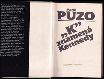 Mario Puzo: "K" znamená Kennedy
