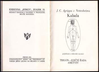 Heinrich Cornelius Agrippa von Nettesheim: Kabala