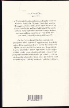 Jan Patočka: Kacířské eseje o filosofii dějin