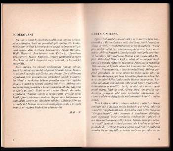 Margarete Buber-Neumann: Kafkova přítelkyně Milena