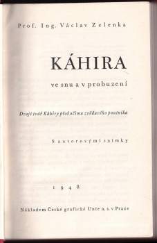 Václav Zelenka: Káhira ve snu a v probuzení
