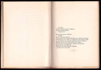 Mary Devenport O’Neill: Kain