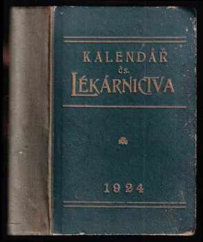 Kalendář čs. lékarnictva na rok 1924