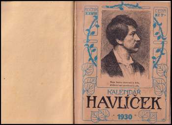 František Flos: Kalendář Havlíček s přílohou zábavně poučnou na rok 1930