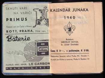 Jaroslav Novák: Kalendář Junáka