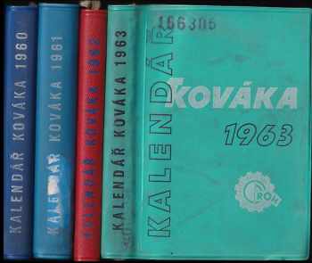 Kalendář kováka - 1960, 1961, 1962, 1963