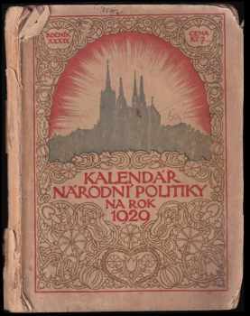 Kalendář Národní politiky na obyčejný rok 1925