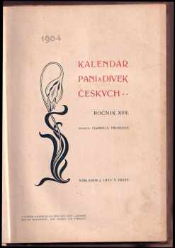 Gabriela Preissová: Kalendář paní a dívek českých
