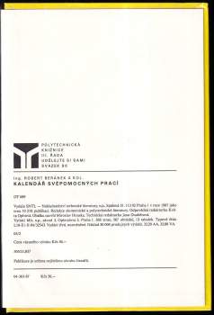 Robert Beránek: Kalendář svépomocných prací