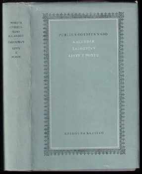 Kalendář ; Žalozpěvy ; Listy z Pontu - Ovidius (1966, Odeon) - ID: 153808