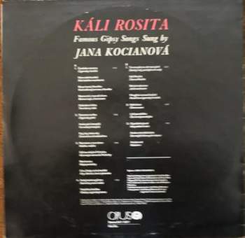 Jana Kocianová: Káli Rosita - Famous Gypsy Songs Sung By Jana Kocianová