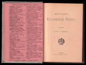 Bret Harte: Kalifornické povídky