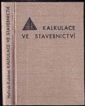 Kalkulace ve stavebnictví