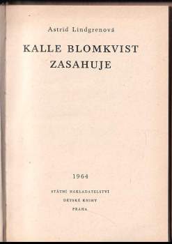 Astrid Lindgren: Kalle Blomkvist zasahuje