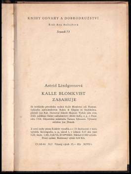 Astrid Lindgren: Kalle Blomkvist zasahuje