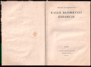 Astrid Lindgren: Kalle Blomkvist zasahuje
