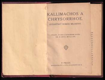 Kallimachos a Chrysorrhoe