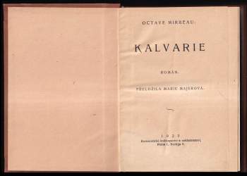 Octave Mirbeau: Kalvarie + Páter Julius