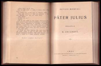 Octave Mirbeau: Kalvarie + Páter Julius