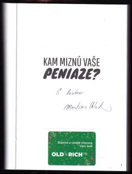 Martina Valachová: Kam miznú vaše peniaze? ; Cvičebnica nového života