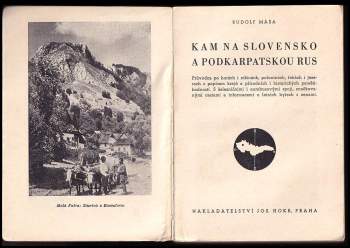 Rudolf Máša: Kam na Slovensko a Podkarpatskou Rus