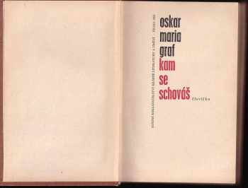 Oskar Maria Graf: Kam se schováš, človíčku