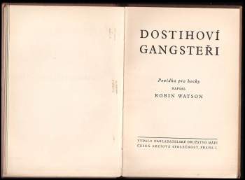Robin Watson: Dostihoví gangsteři