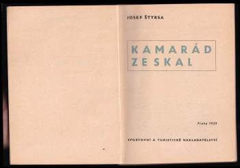 Josef Štyrsa: Kamarád ze skal