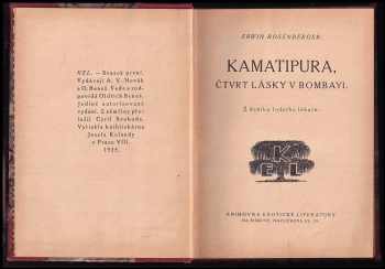 Erwin Rosenberger: Kamatipura, čtvrť lásky v Bombayi