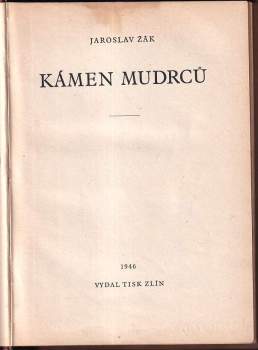 Jaroslav Žák: Kámen mudrců