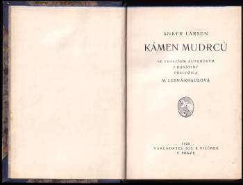Johannes Anker-Larsen: Kámen mudrců