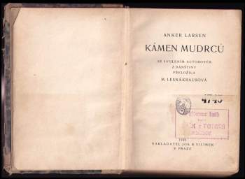 Johannes Anker-Larsen: Kámen mudrců
