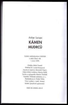 Johannes Anker-Larsen: Kámen mudrců