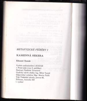 Eduard Tomáš: Kamenná sekera