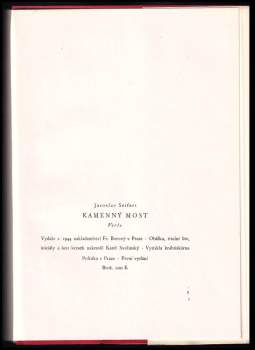 Jaroslav Seifert: Kamenný most