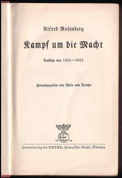 Alfred Rosenberg: Kampf um die Macht