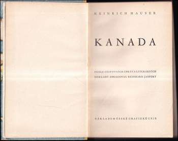 Heinrich Hauser: Kanada [Hauser]