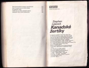 Stephen Leacock: Kanadské žertíky