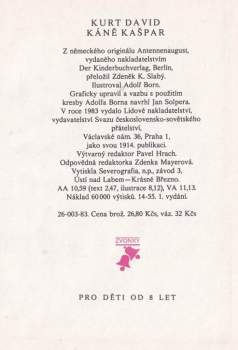 Kurt David: Káně Kašpar