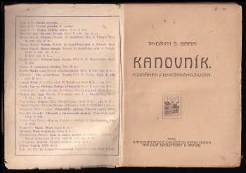 Jindřich Šimon Baar: Kanovník