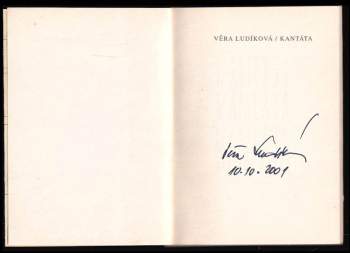 Věra Ludíková: Kantáta
